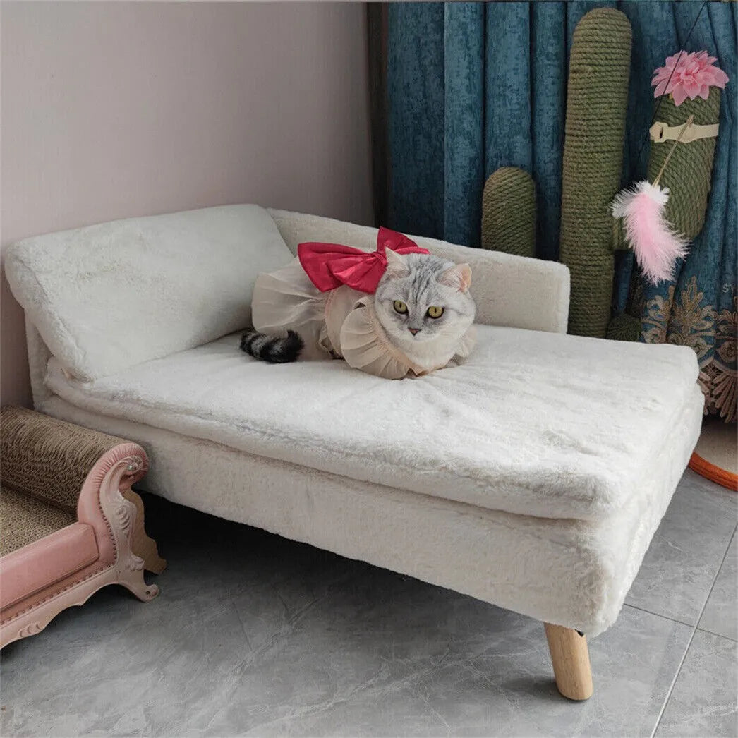 BORWART CN Elevated Dog Sofa Bed With Backrest