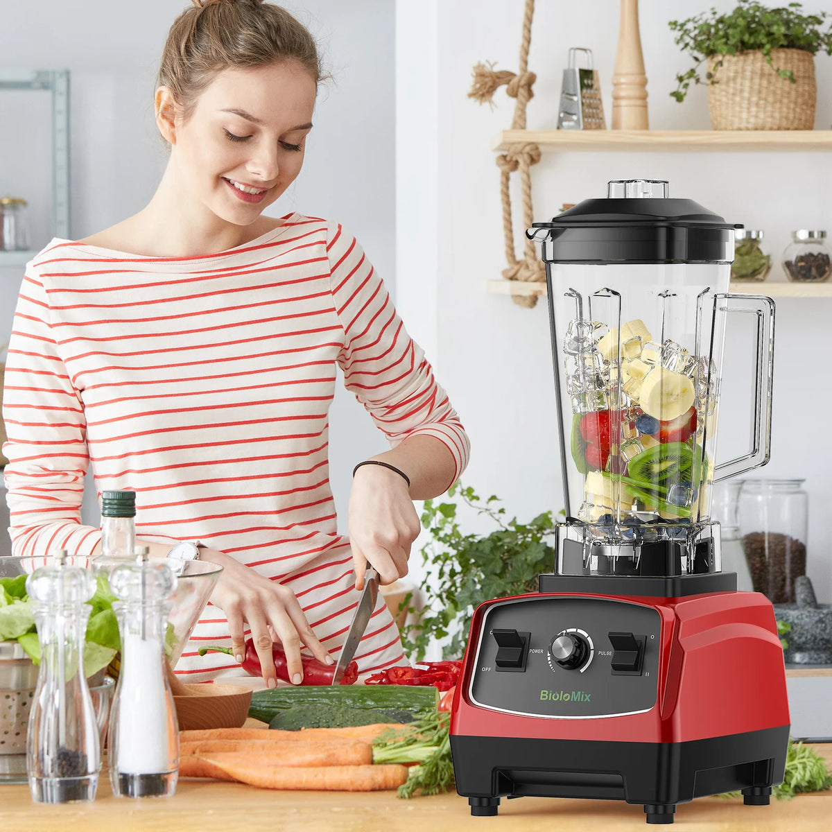 Biolomix BPA Free Heavy Duty Blender 2200W 3HP