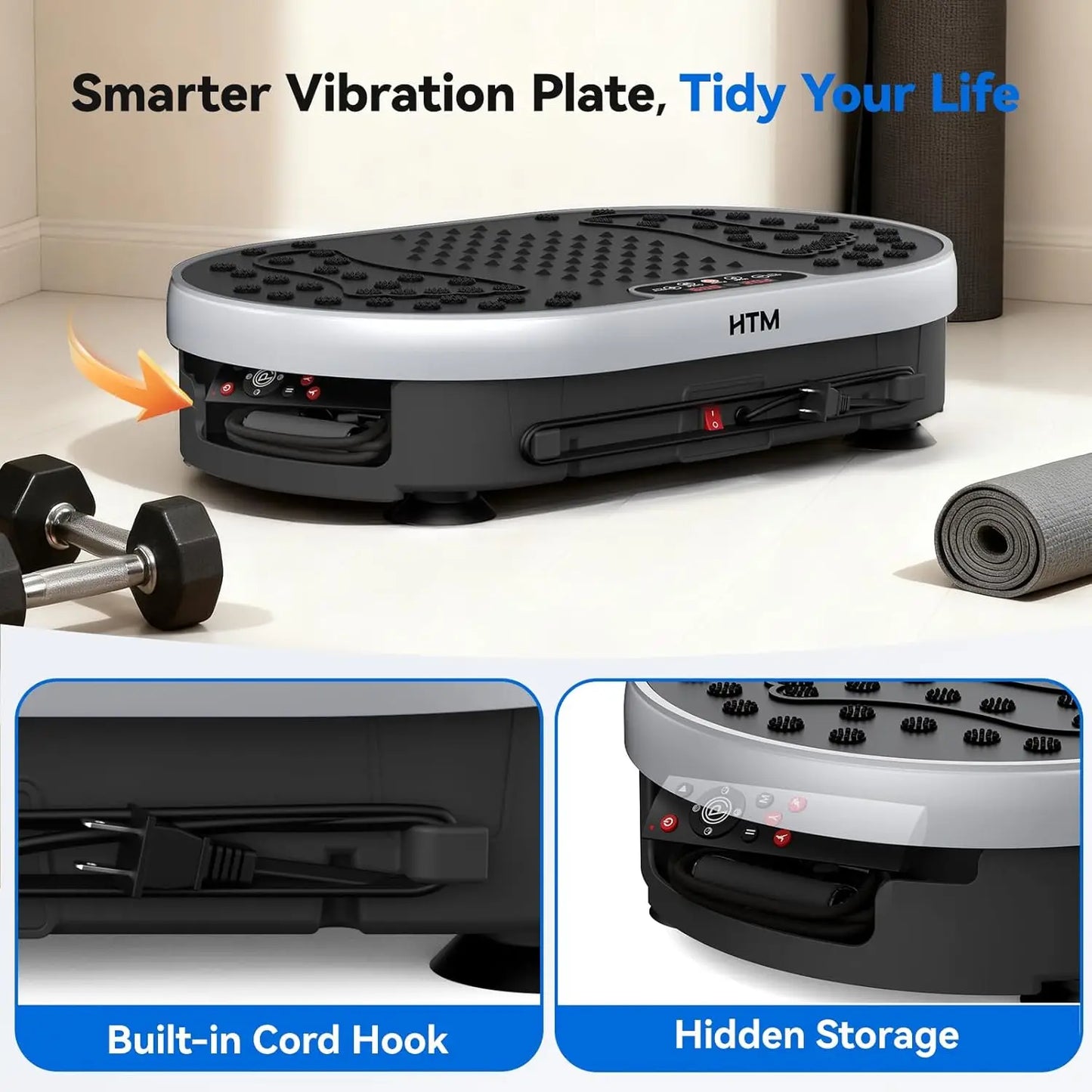 HTM Vibration Plate Exercise Machine 120 Speed Levels