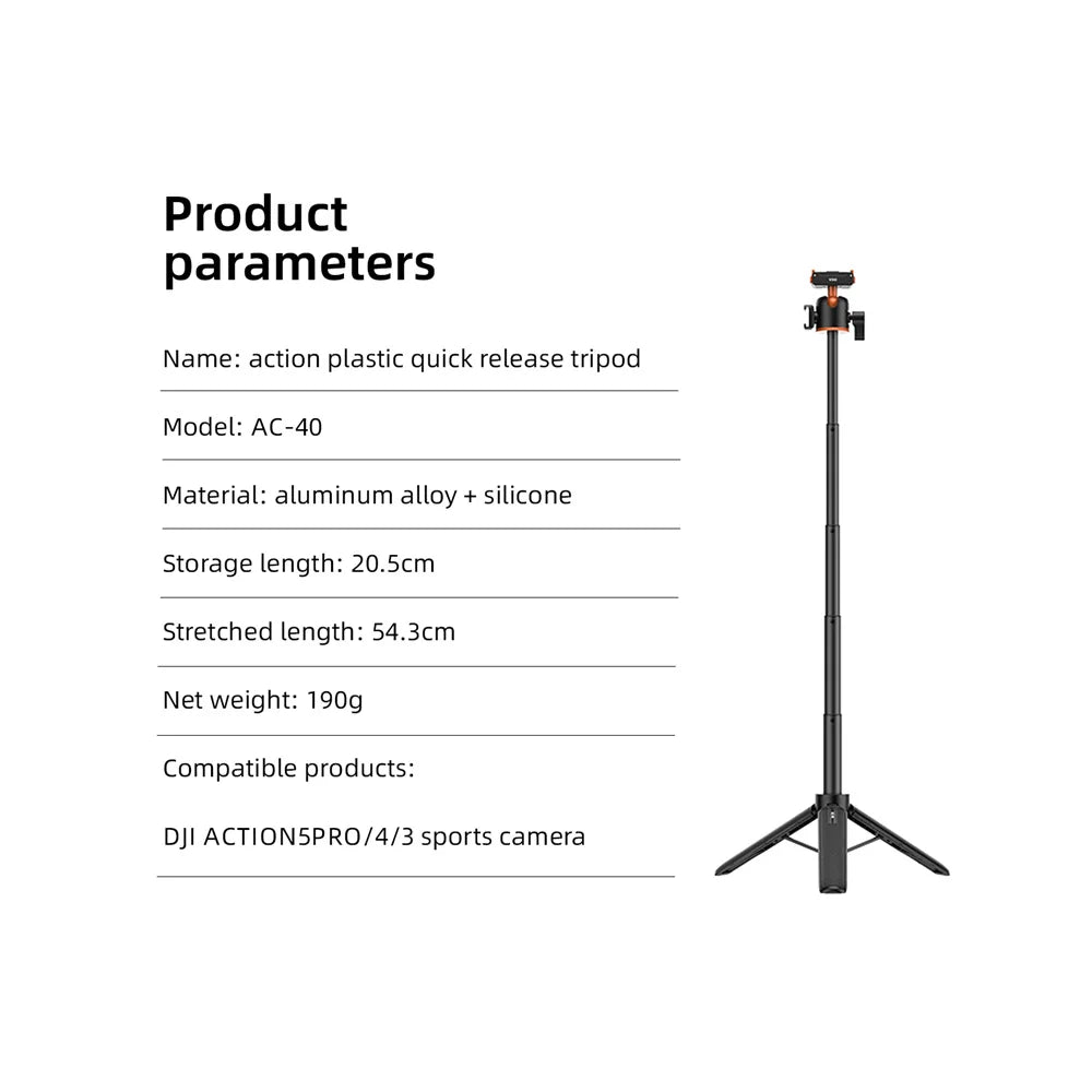 VRIG Magnetic Quick Release Tripod For Action Cameras