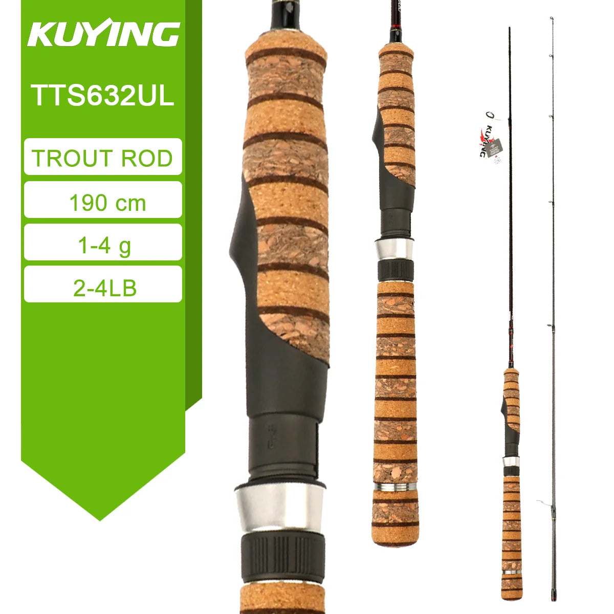 Kuying Teton Spinning Casting Rod 0.8-8g 1-8lb