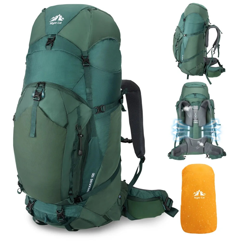 Night Cat Internal-Frame Hiking Backpack Waterproof