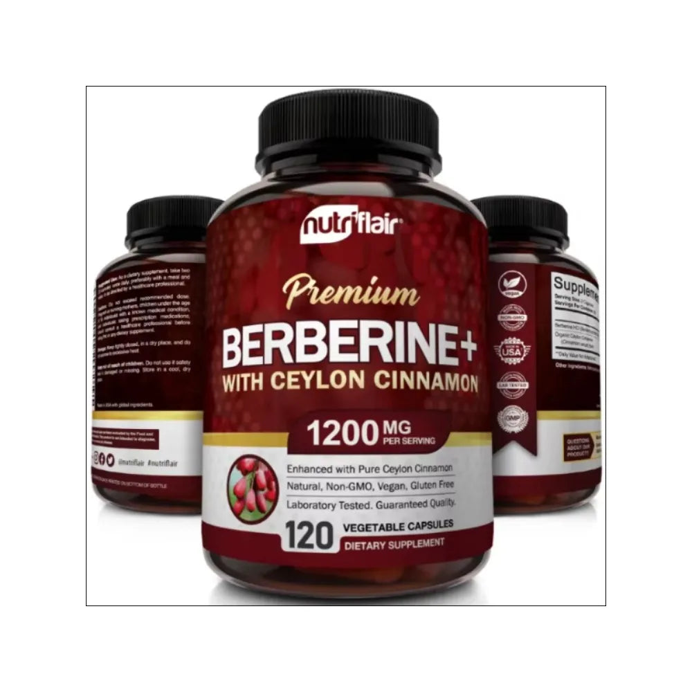 SOOMIIG Berberine HCl Ceylon Cinnamon Blood Sugar Support