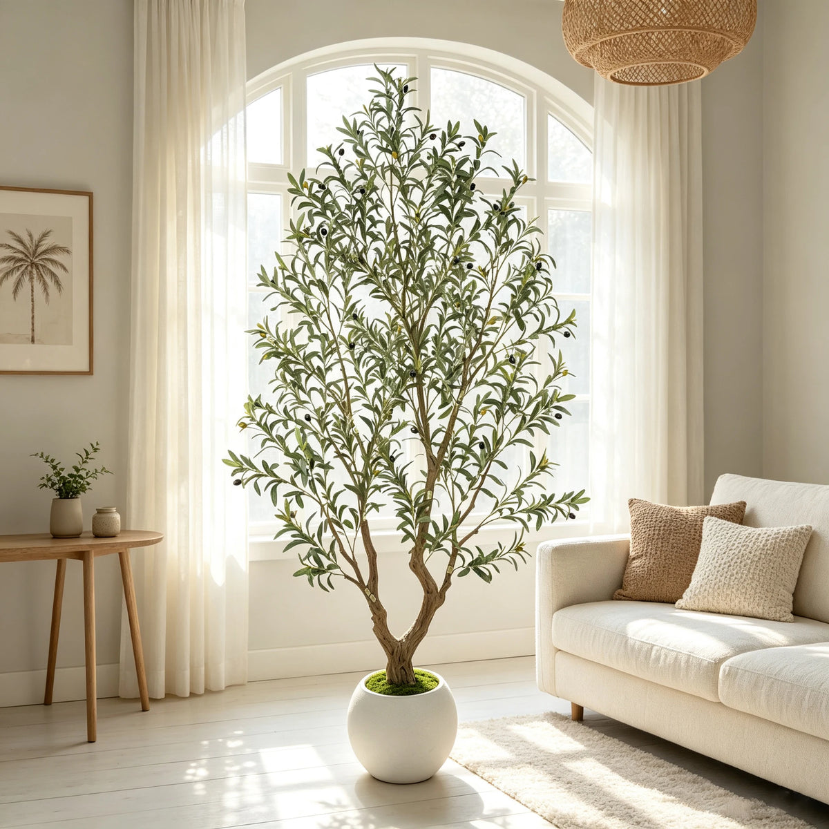 Olitree Artificial Olive Tree With Decorative Planter