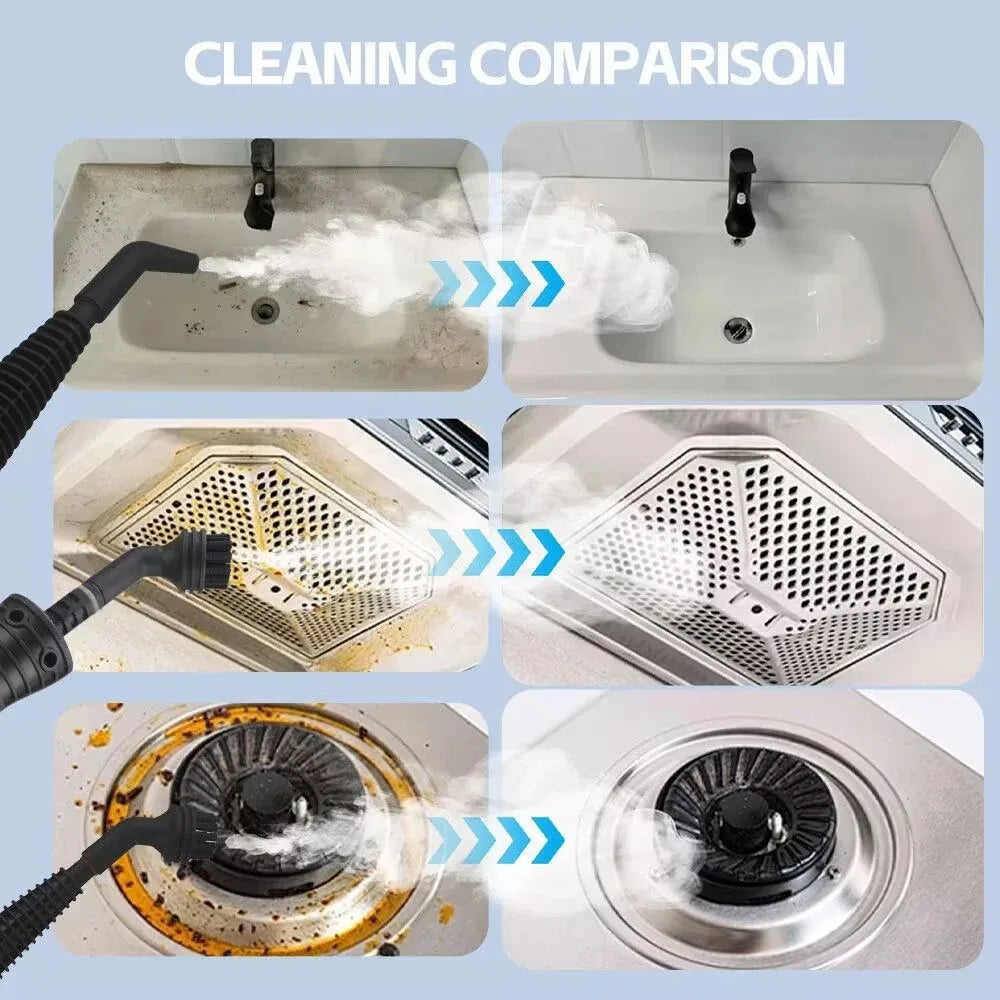 Portable Handheld Steam Cleaner 9 Piece Set