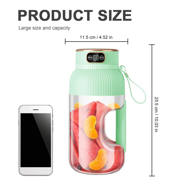 Portable Juicer Blender USB Charging Fruit Cup