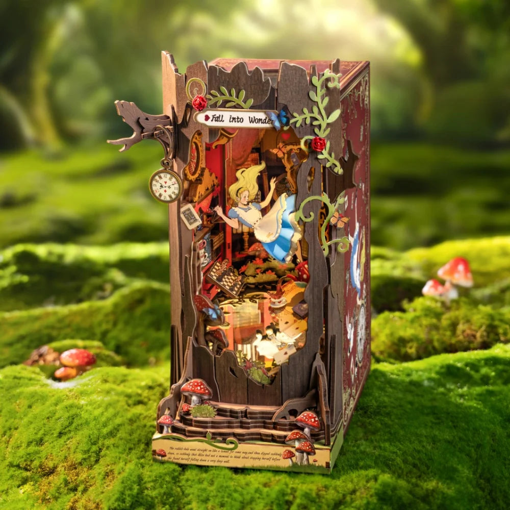 Robotime Fall Into Wonder DIY Book Nook Kit With Lights