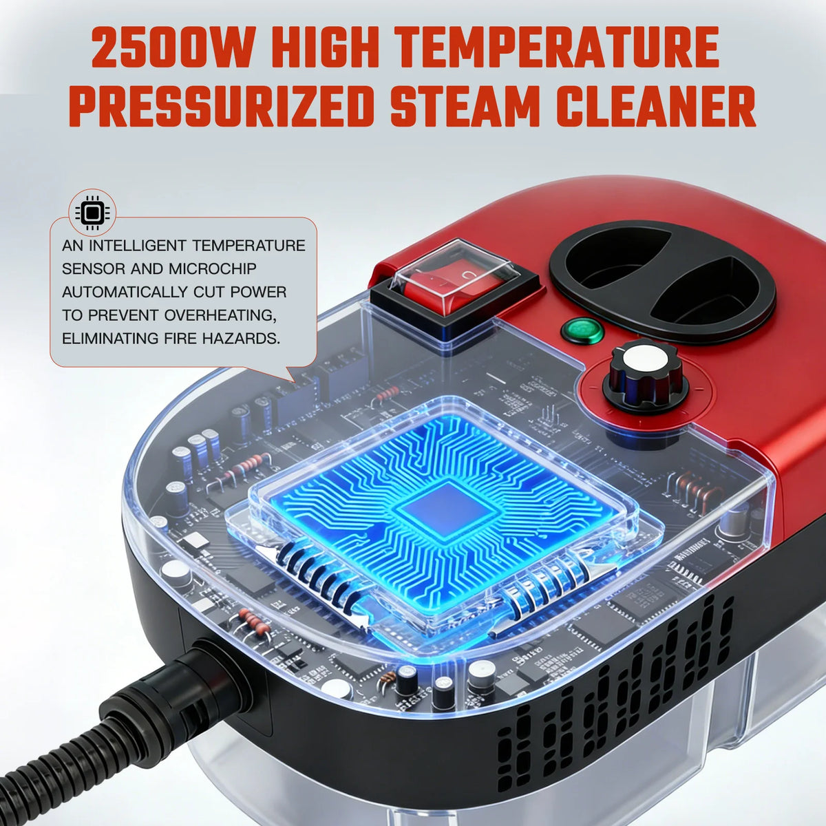 Portable Steam Cleaner With 20 Accessories And Adjustable Temp