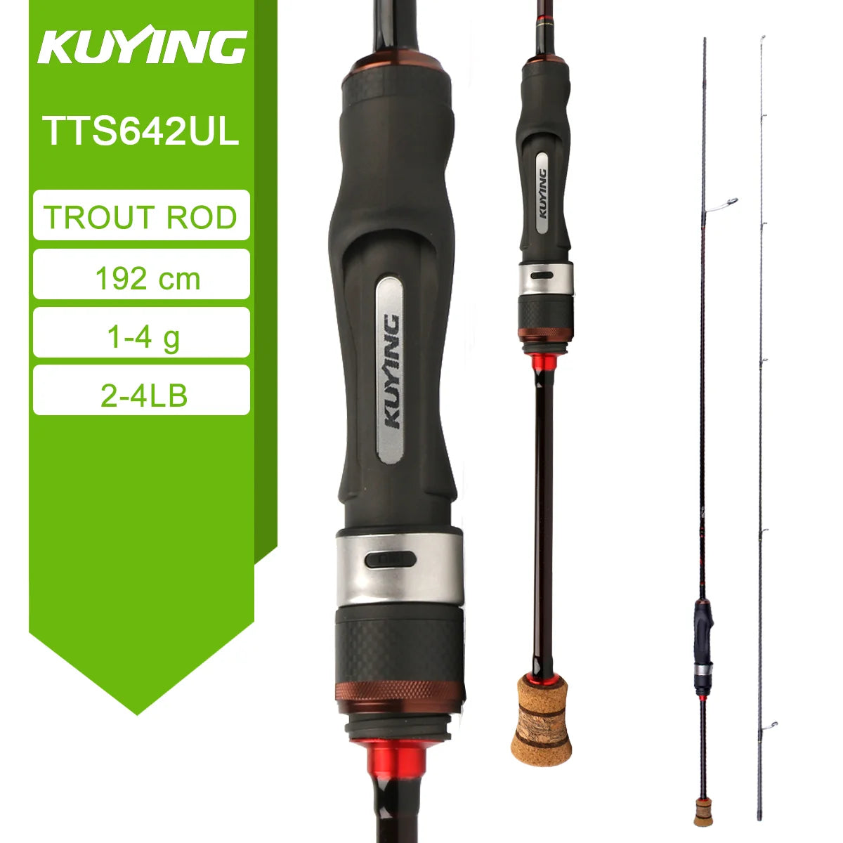 Kuying Teton Spinning Casting Rod 0.8-8g 1-8lb