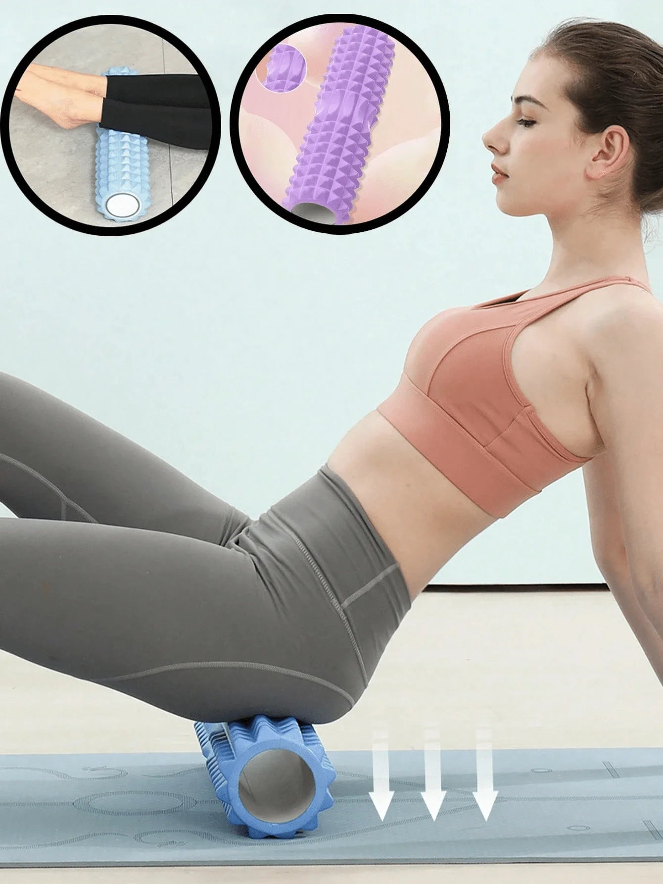 Foam Yoga Massage Roller For Muscle Relaxation