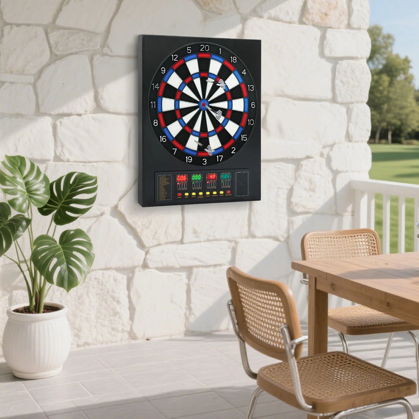 Electronic Dart Board Game Set With Automatic Scoring