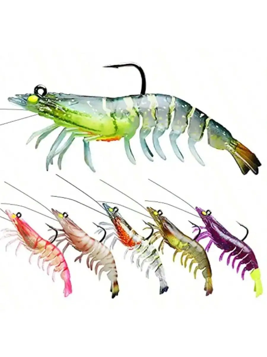 Soft Shrimp Soft Plastic Swimbaits Fishing Lure