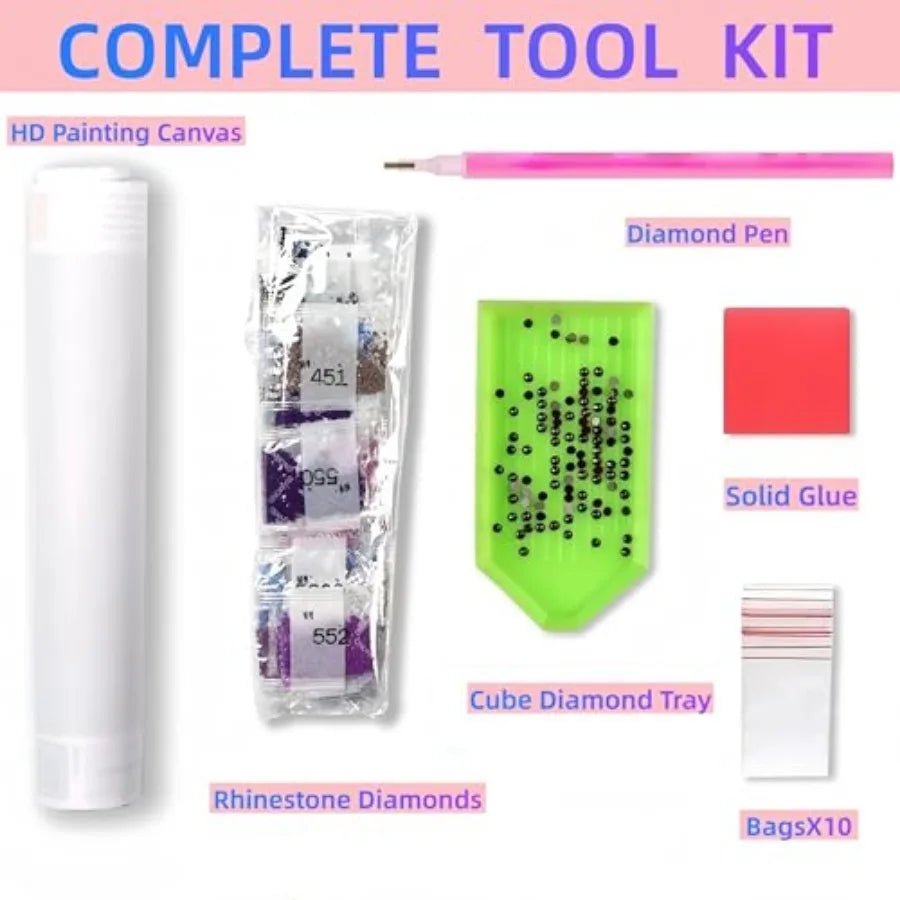 Diamond Painting Kit for Adults 5D Beginners DIY Full Drill