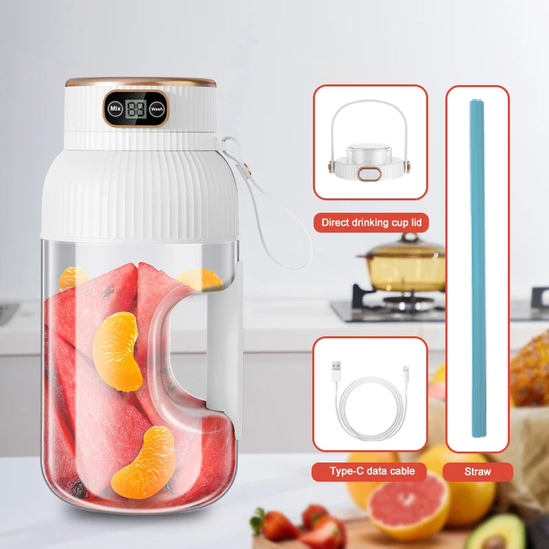 Portable Juicer Blender USB Charging Fruit Cup