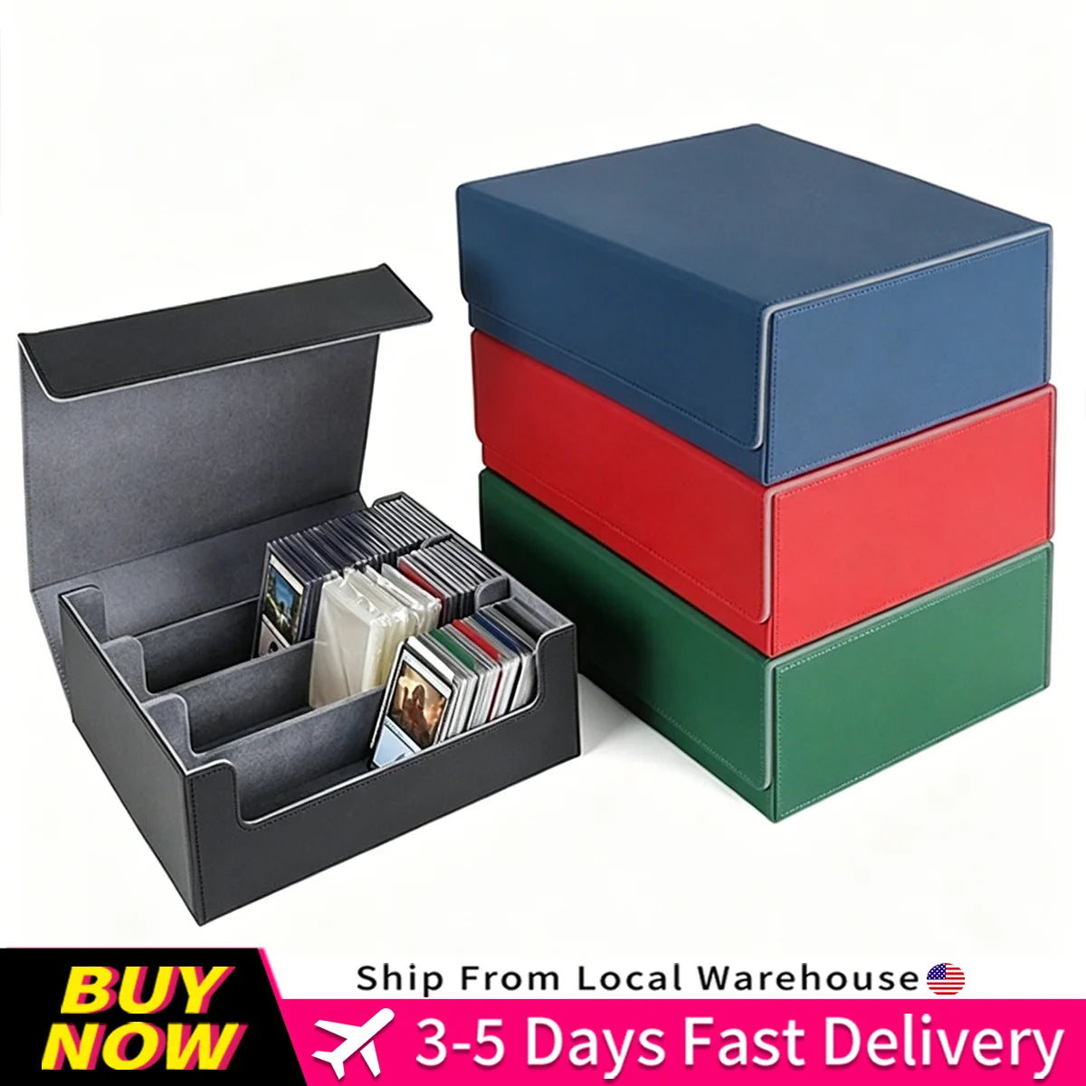 Pu Leather Microfiber Lined Card Deck Box