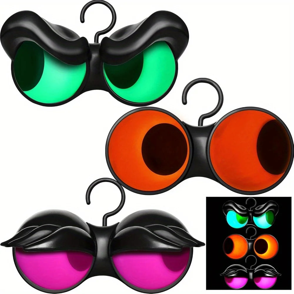 Joyfy Spooky Peeping Eyes Halloween Lights Timer 3 Pack