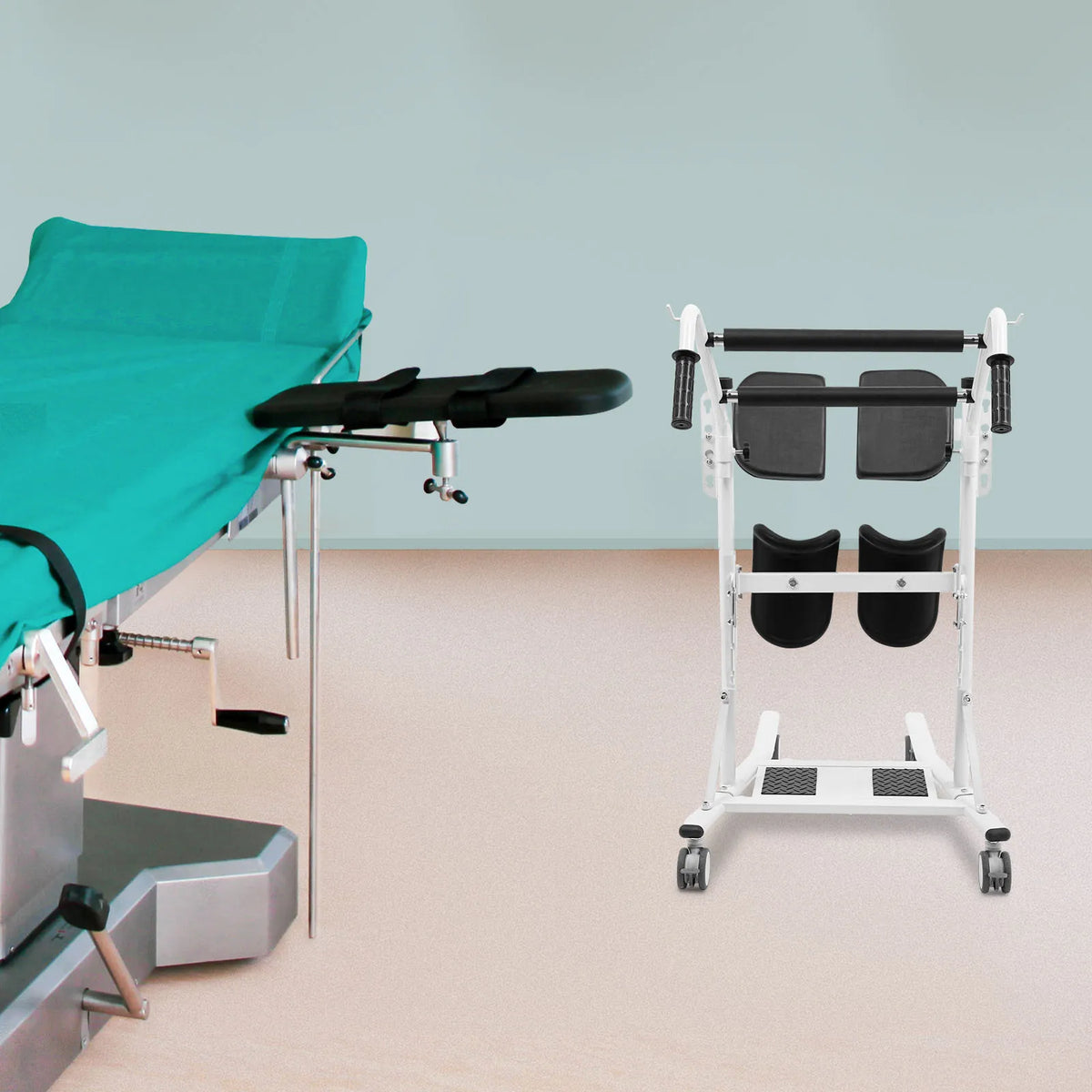 Standing Patient Transfer Lift 264.55lb With Swivel Casters
