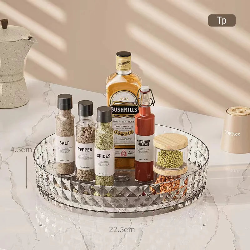 360 Degree Rotating Kitchen Spice Storage Rack