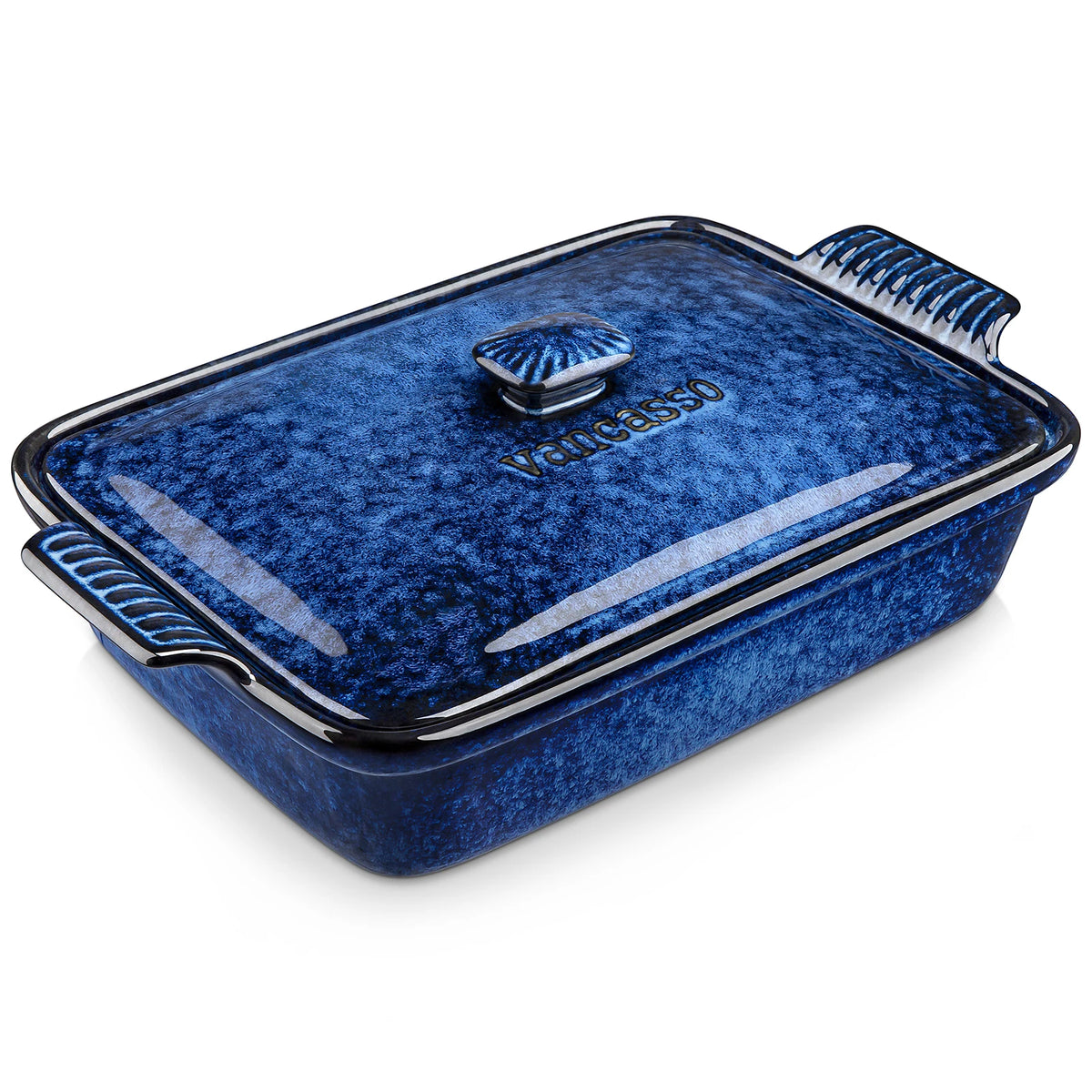 MALACASA Porcelain Casserole Baking Dish With Lid