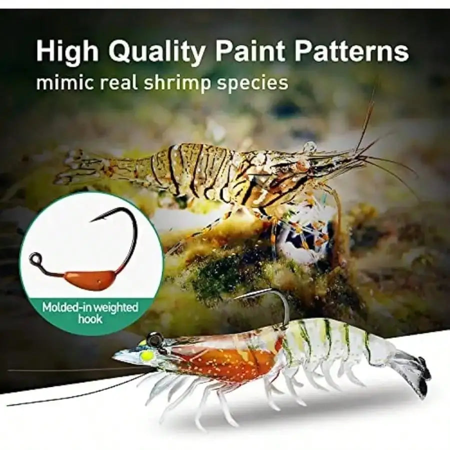 Soft Shrimp Soft Plastic Swimbaits Fishing Lure