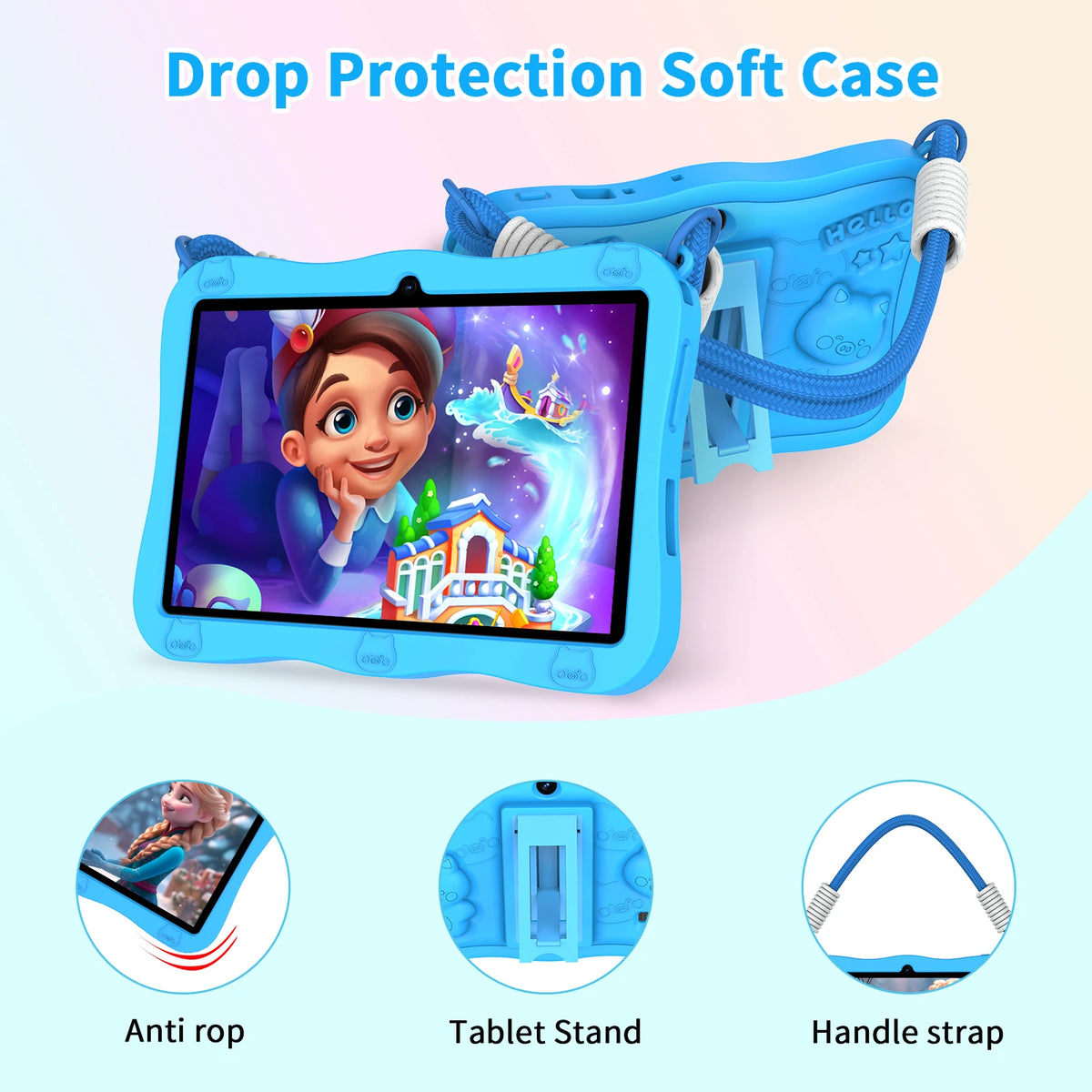 PRITOM Kids Tablet Android 13 Toddler Parental Controls