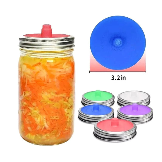 Silicone Fermenting Lids Waterless Airlock For Mason Jars