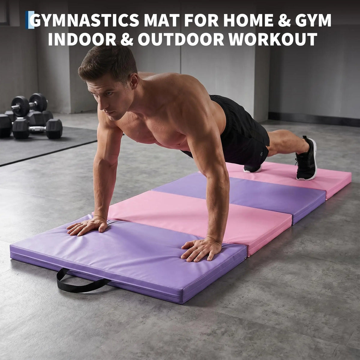 Himiss Foldable Gymnastics Mat For Home Workouts