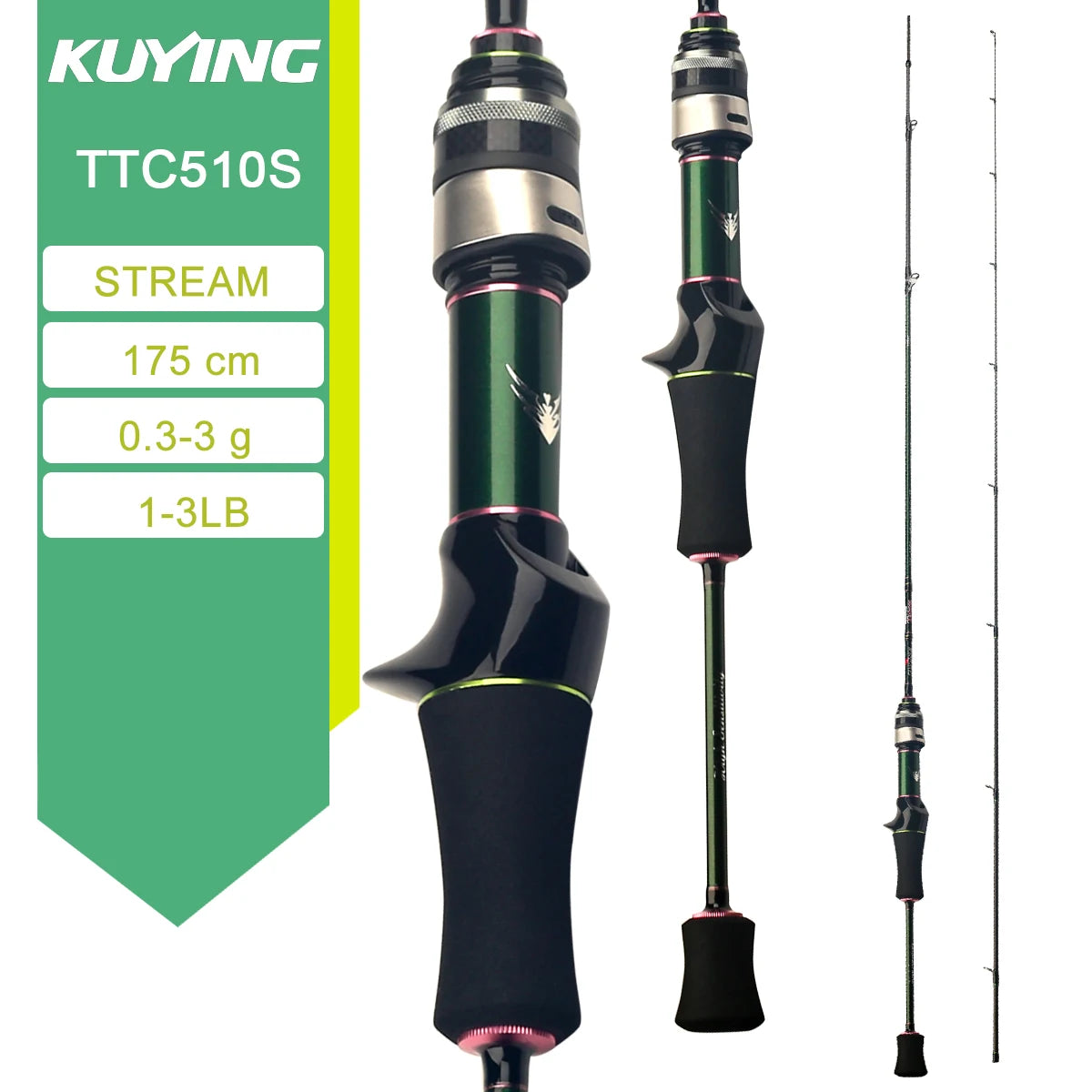 Kuying Teton Spinning Casting Rod 0.8-8g 1-8lb