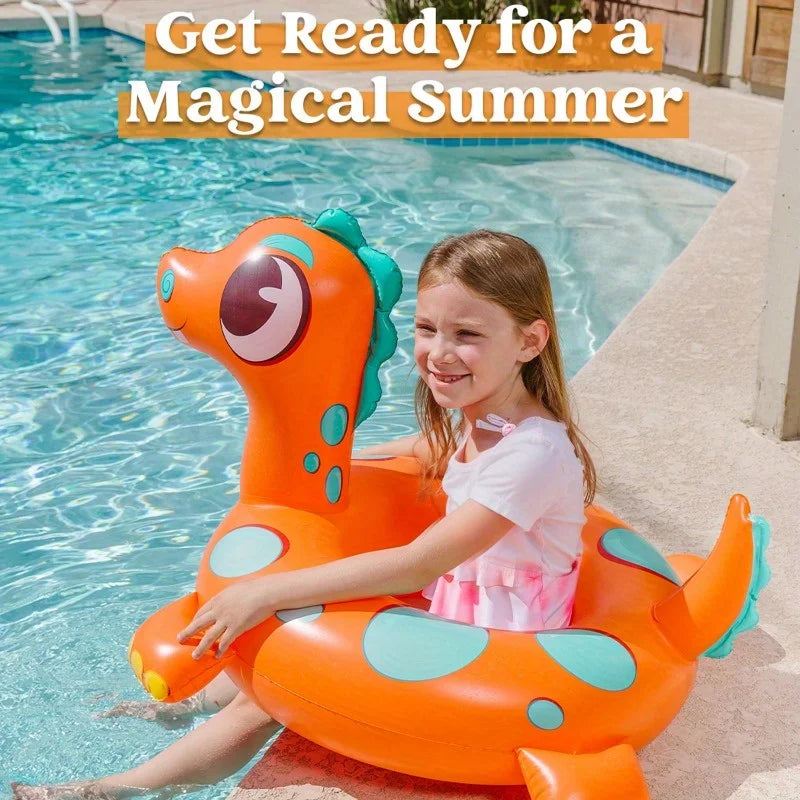 Joyfy 3 Pack Dinosaur Inflatable Pool Floats