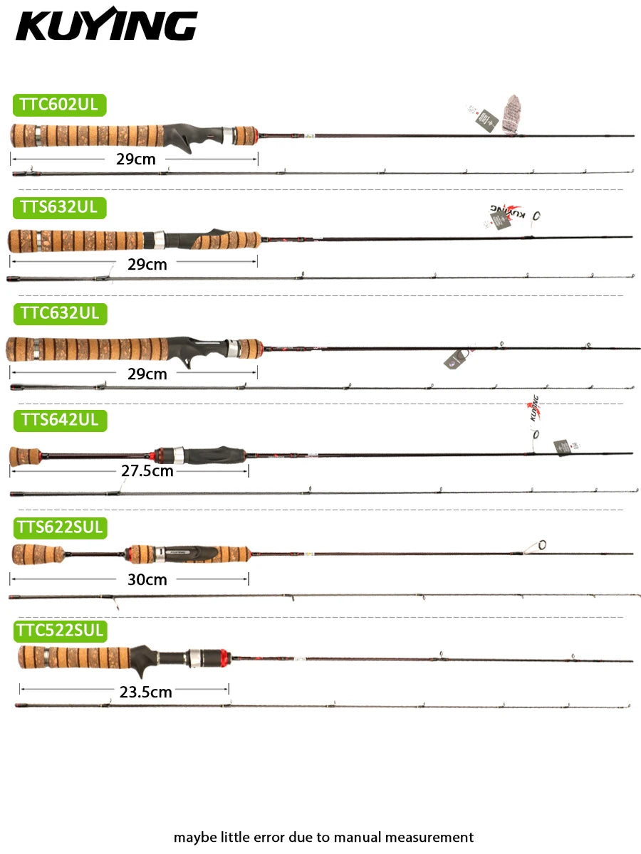 Kuying Teton Spinning Casting Rod 0.8-8g 1-8lb