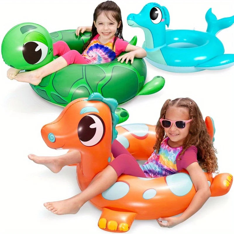 Joyfy 3 Pack Dinosaur Inflatable Pool Floats