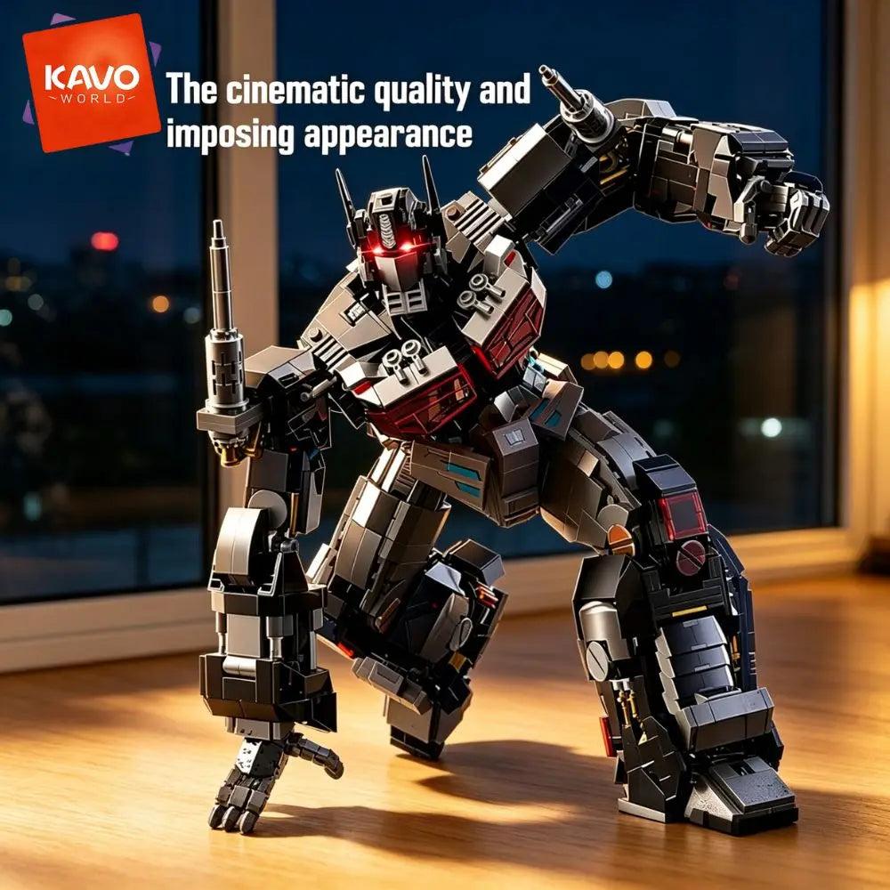 KAVOWORLD Posable Mecha Robot Building Blocks Toy