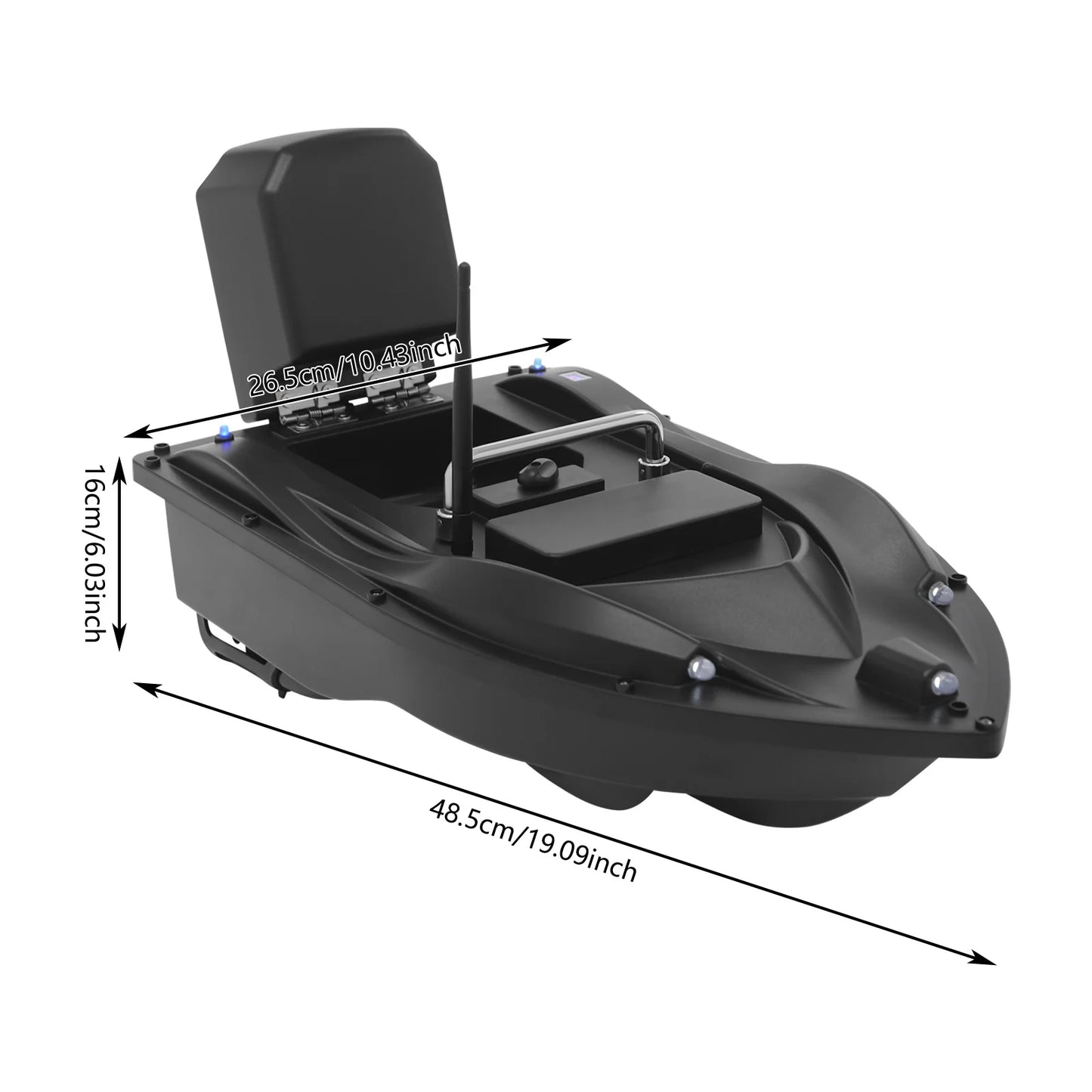 Bymaocar GPS Fishing Bait Boat With 16 Positioning Points