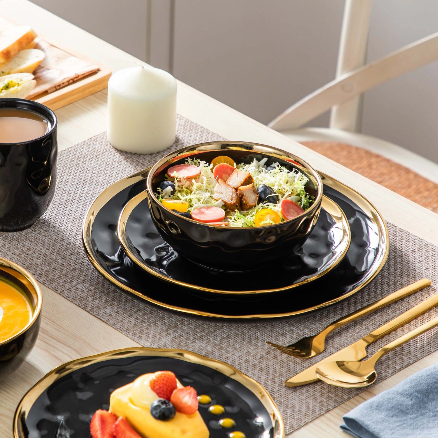 Malacasa Premium Ceramic Dinnerware Set