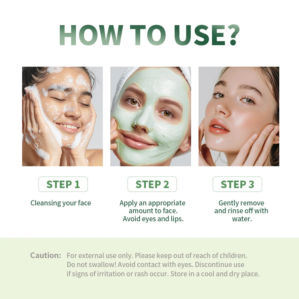 Ibcccndc Green Tea Cleansing Mask Stick Oil Control