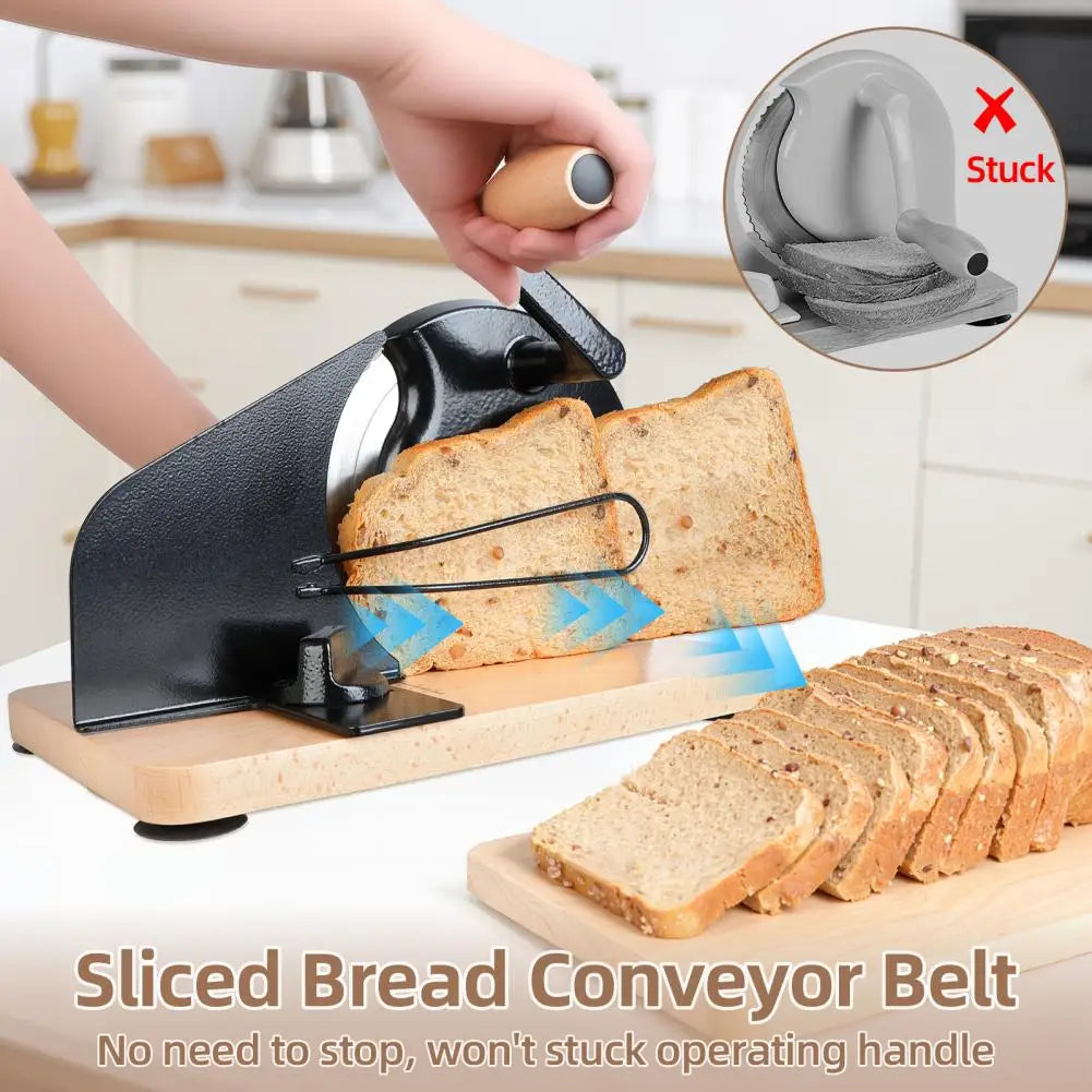 Manual Bread Slicer With Steel Fence And Scale Line