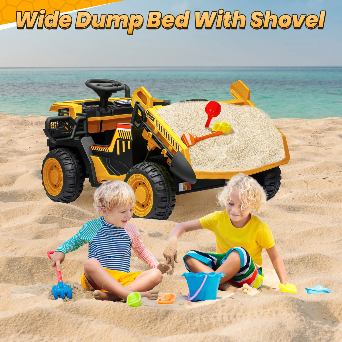 JoyRacer 24V Ride On Dump Truck Remote Control