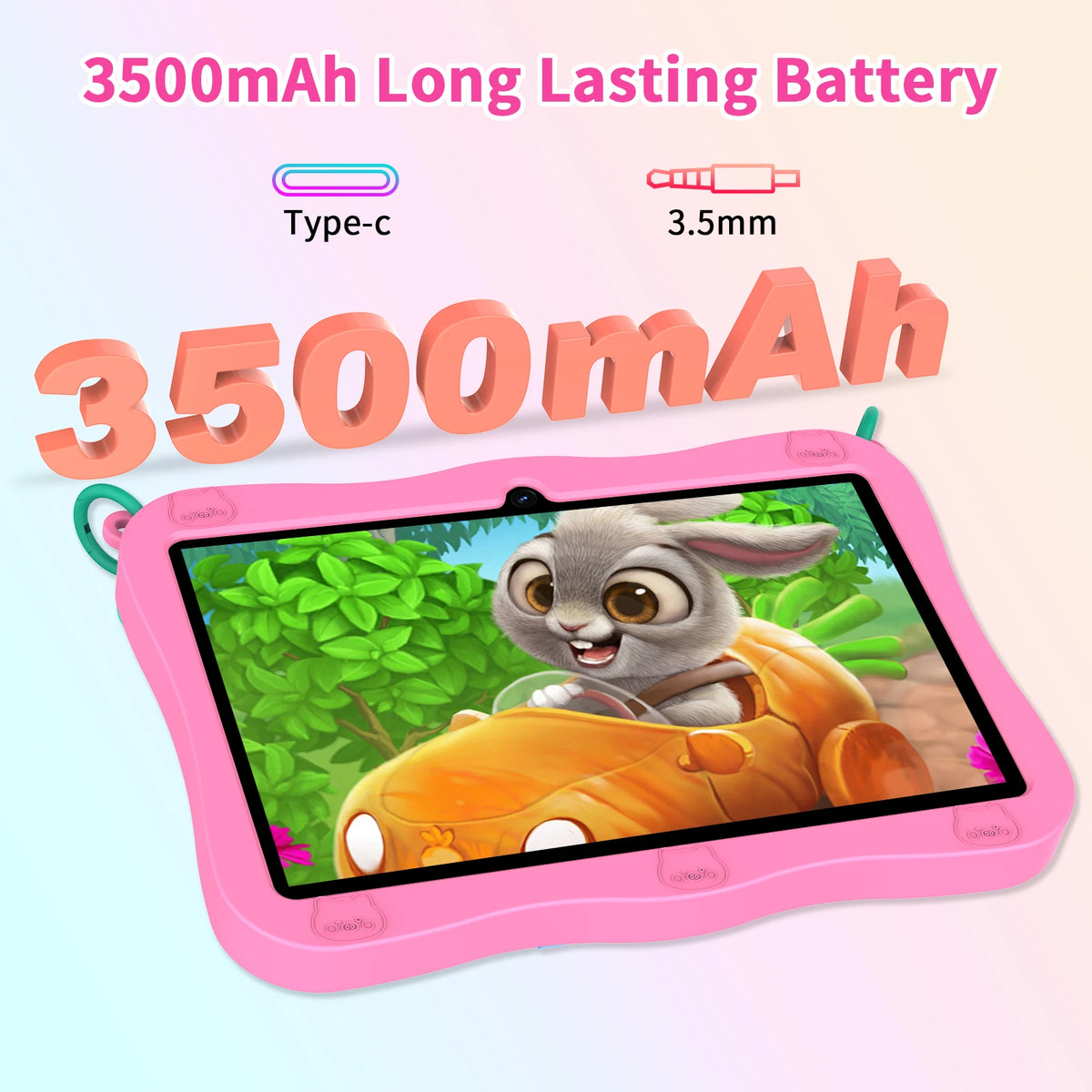 PRITOM Kids Tablet Android 13 Toddler Parental Controls