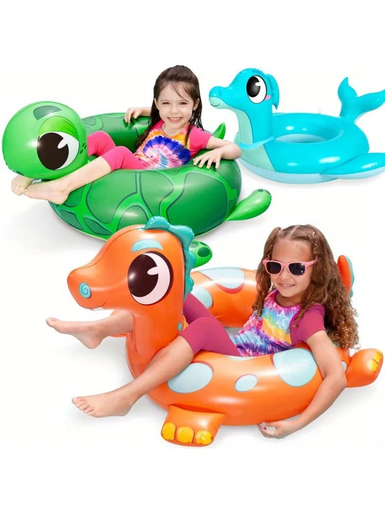 Joyfy 3 Pack Dinosaur Inflatable Pool Floats