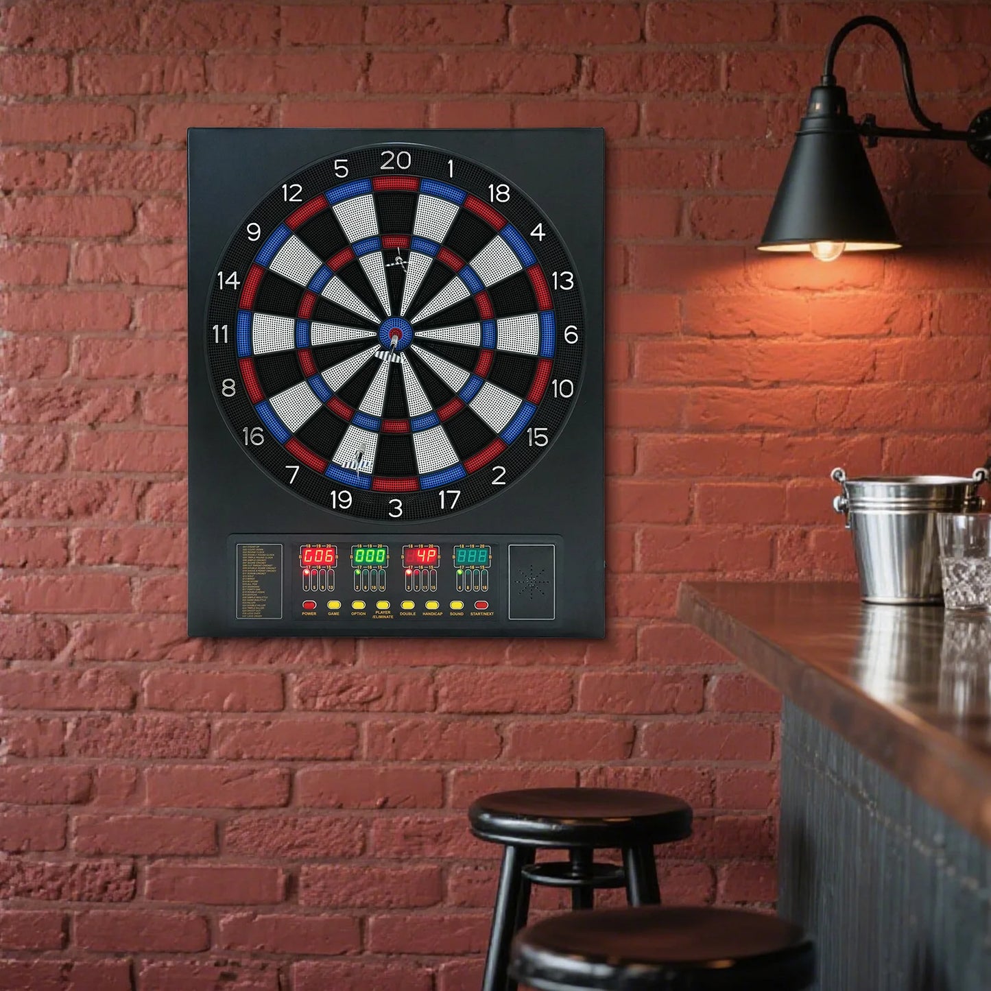 Electronic Dart Board Game Set With Automatic Scoring