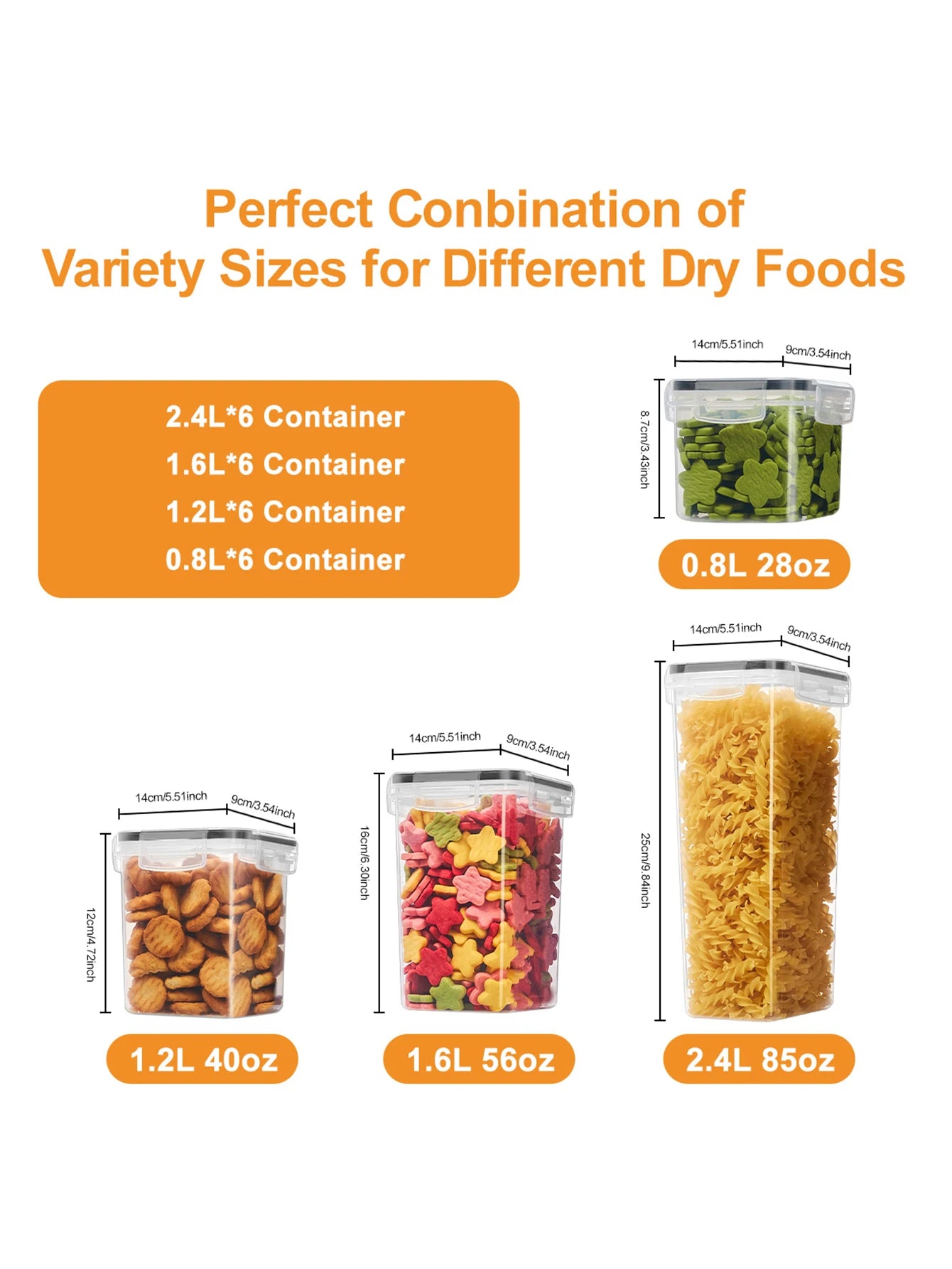 24 Piece Airtight Food Storage Containers With Labels