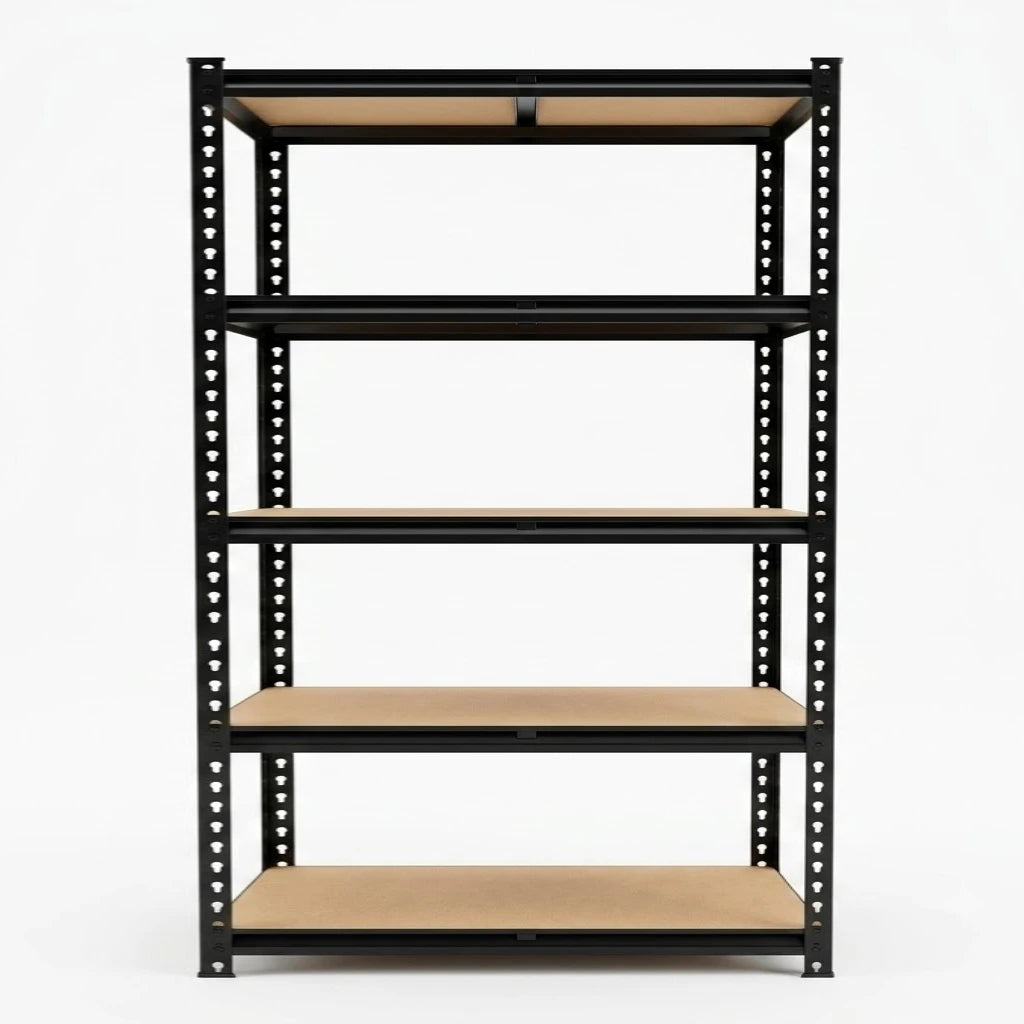 Slim 5 Tier Metal Shelving Unit Adjustable Pantry Rack