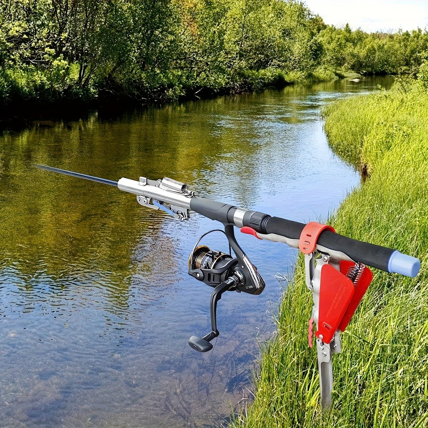 Automatic Spring Fishing Rod Holder Stainless Steel