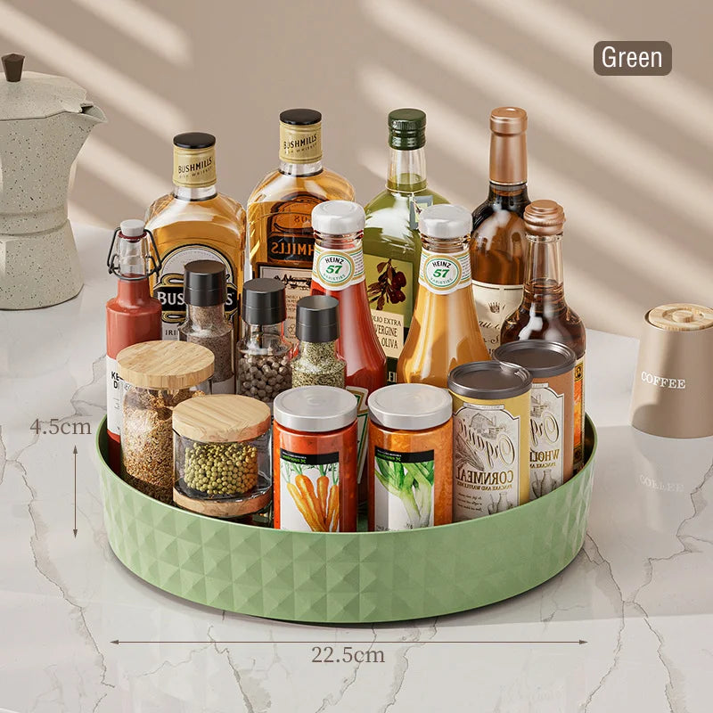 360 Degree Rotating Kitchen Spice Storage Rack