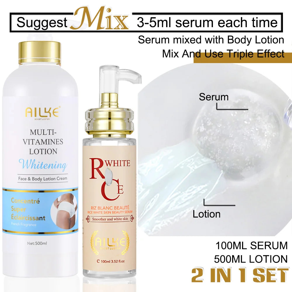 AILKE Whitening Body Lotion Brightens Dark Spots