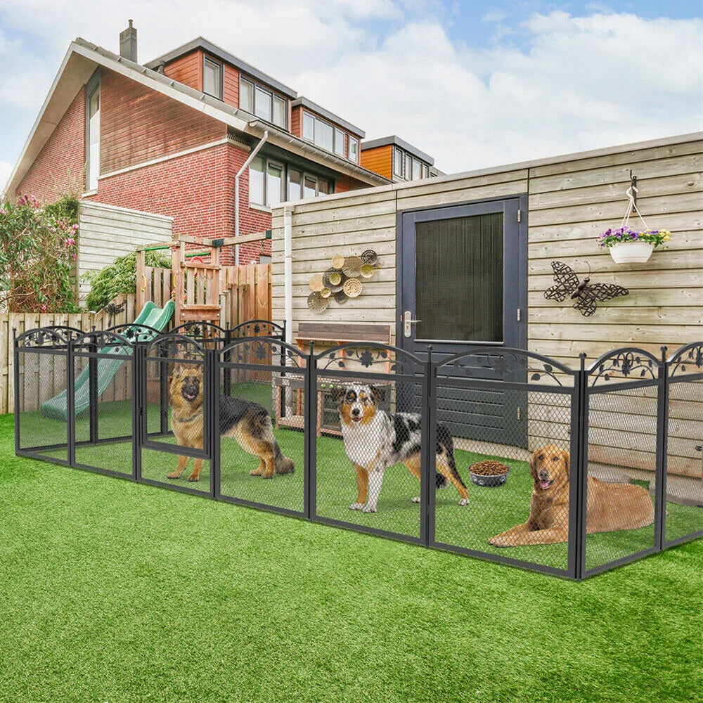 Borwart Heavy Duty Dog Playpen 8 Panel Exercise Enclosure