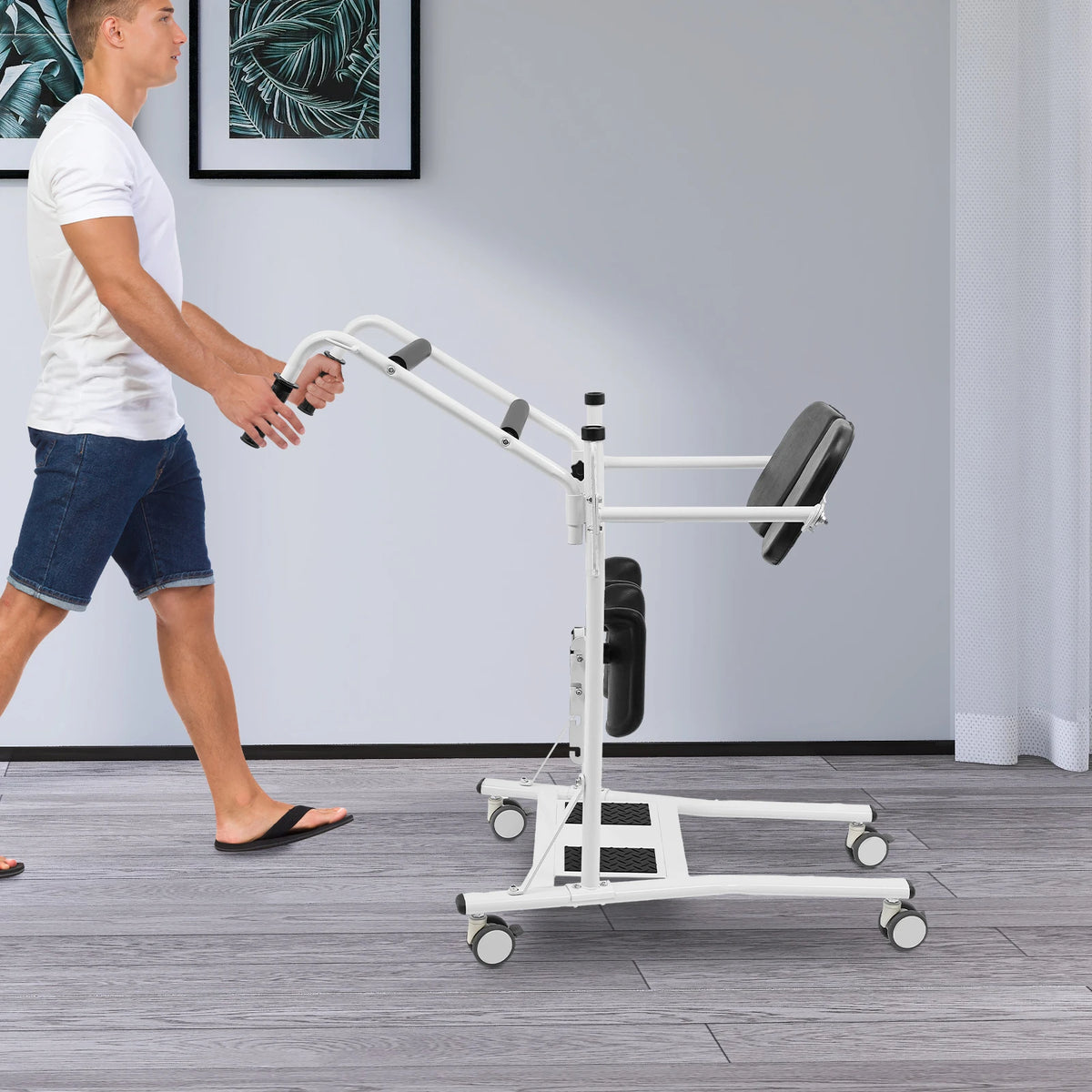 Standing Patient Transfer Lift 264.55lb With Swivel Casters