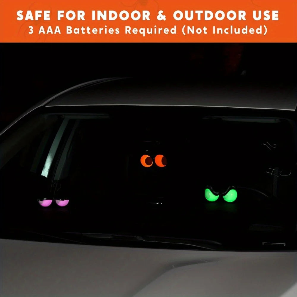 Joyfy Spooky Peeping Eyes Halloween Lights Timer 3 Pack