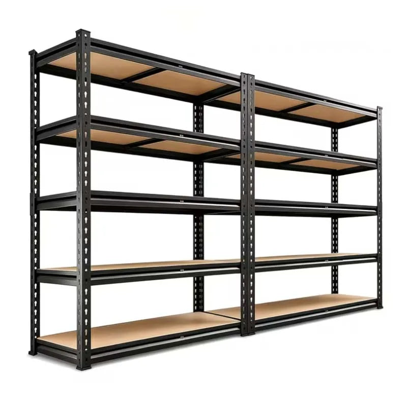 Slim 5 Tier Metal Shelving Unit Adjustable Pantry Rack
