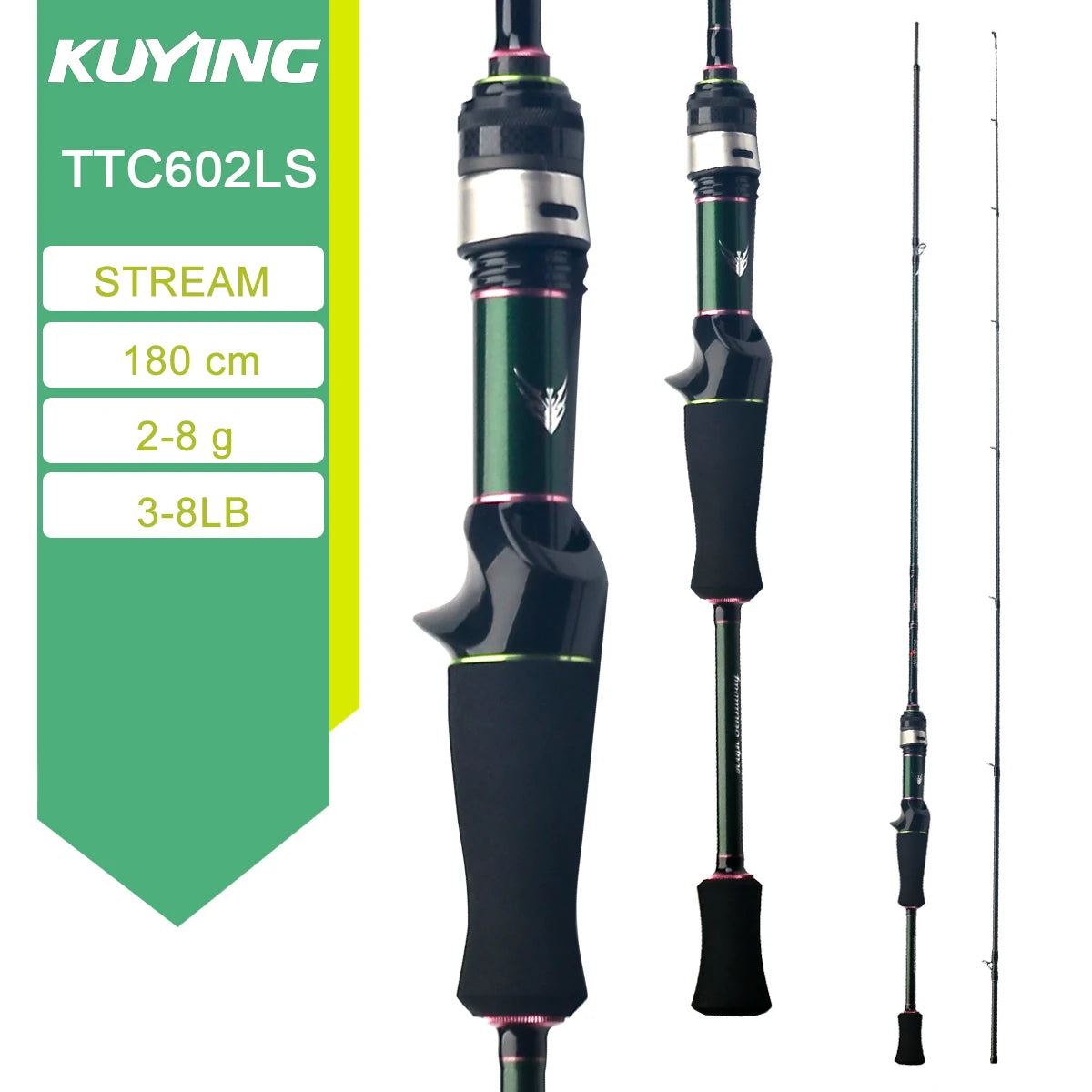 Kuying Teton Spinning Casting Rod 0.8-8g 1-8lb
